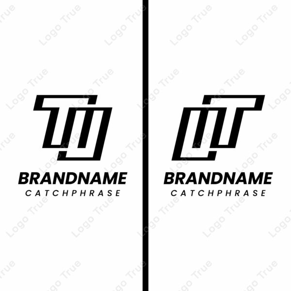 Letters TU and UT Monogram Logo, suitable for any business with UT or TU initials Prayoga Cahya