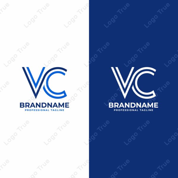 Letters VC Line Monogram Logo, suitable for business with CV or VC initials Prayoga Cahya