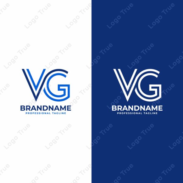 Letters VG Line Monogram Logo, suitable for business with GV or VG initials Prayoga Cahya