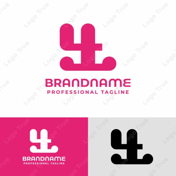 Letters YT Monogram Logo, Great for Multisector Company Branding Prayoga Cahya