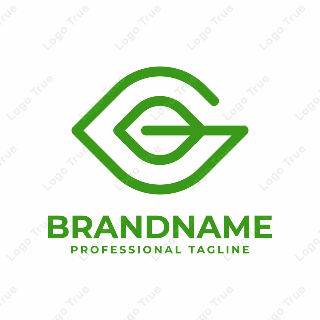 Letter G Leaf Logo, symbolizing growth, sustainability, and nature Prayoga Cahya