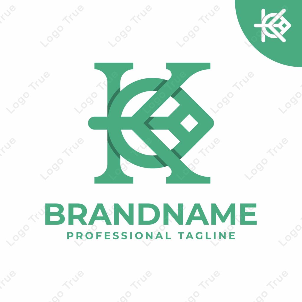 Letter K Leaf Logo, symbolizing growth, sustainability, and nature Prayoga Cahya
