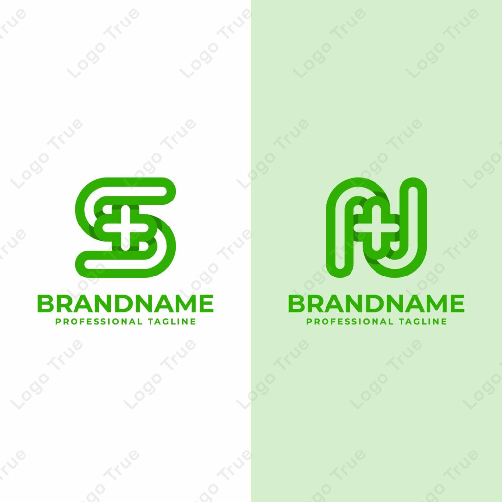 Letter S or N Medical Cross Logo, for Medical Cross or Pharmacy business with S or N initial Prayoga Cahya