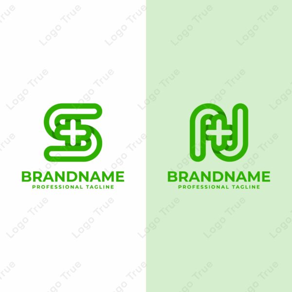 Letter S or N Medical Cross Logo, for Medical Cross or Pharmacy business with S or N initial Prayoga Cahya
