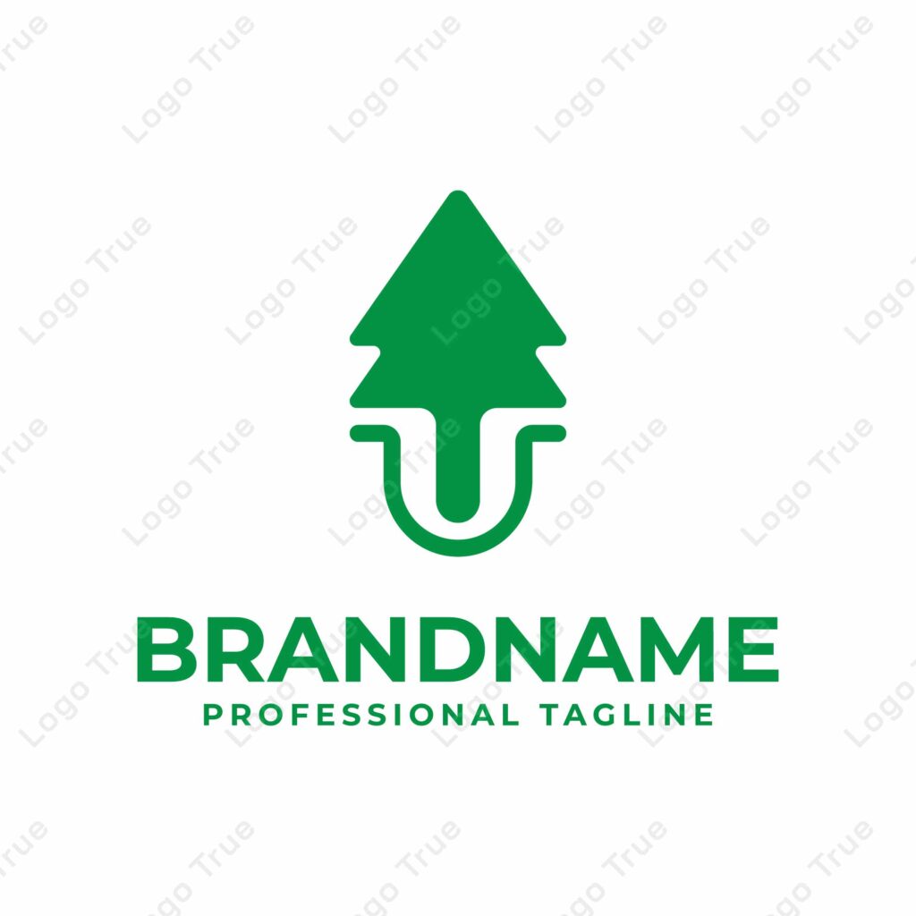 Letter U Tree Logo, for any Environmental Brands with U initial Prayoga Cahya