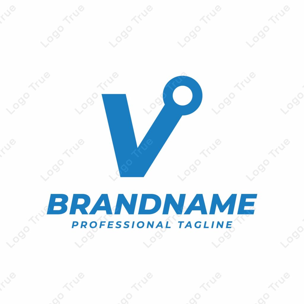 Letter V Technology logo, symbolizing innovation, progress, and cutting-edge technology Prayoga Cahya