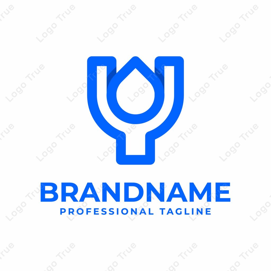 Letter Y Drop Logo, symbolizing purity, freshness, and fluidity Prayoga Cahya