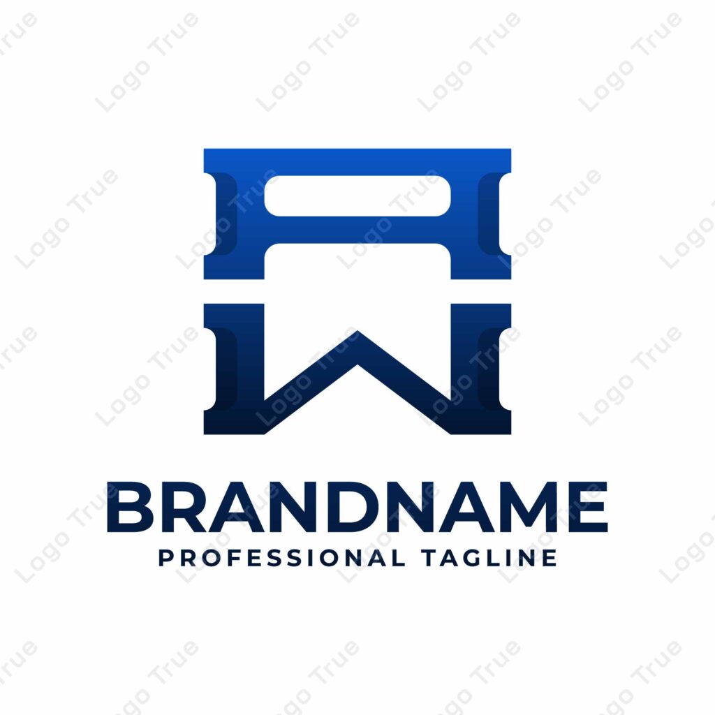 Letters AW Monogram Logo, suitable for any business with AW or WA initials Prayoga Cahya