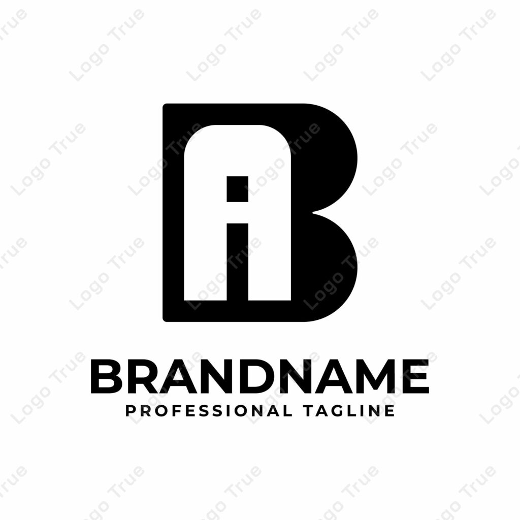 Letters BA Monogram Logo, suitable for any business with AB or BA initials Prayoga Cahya