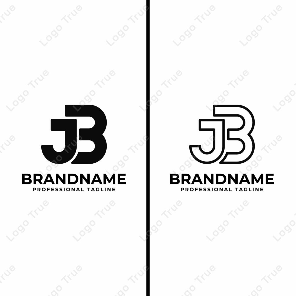 Letters JB or BJ Monogram Logo Set, for business with BJ or JB initials Prayoga Cahya