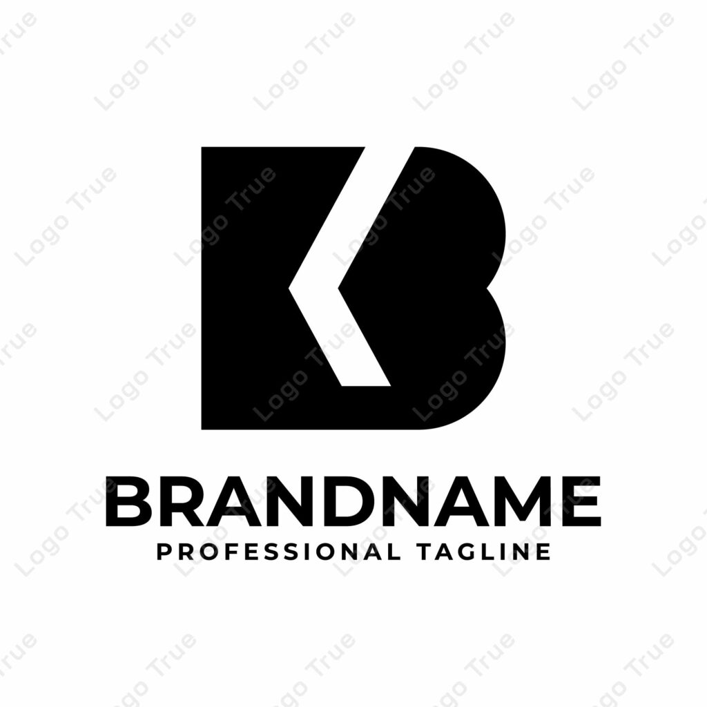 Letters KB Monogram Logo, suitable for any business with KB or BK initials Prayoga Cahya