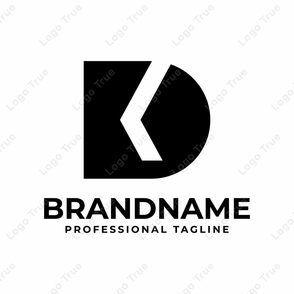 Letters KD Monogram Logo, suitable for any business with KD or DK initials Prayoga Cahya