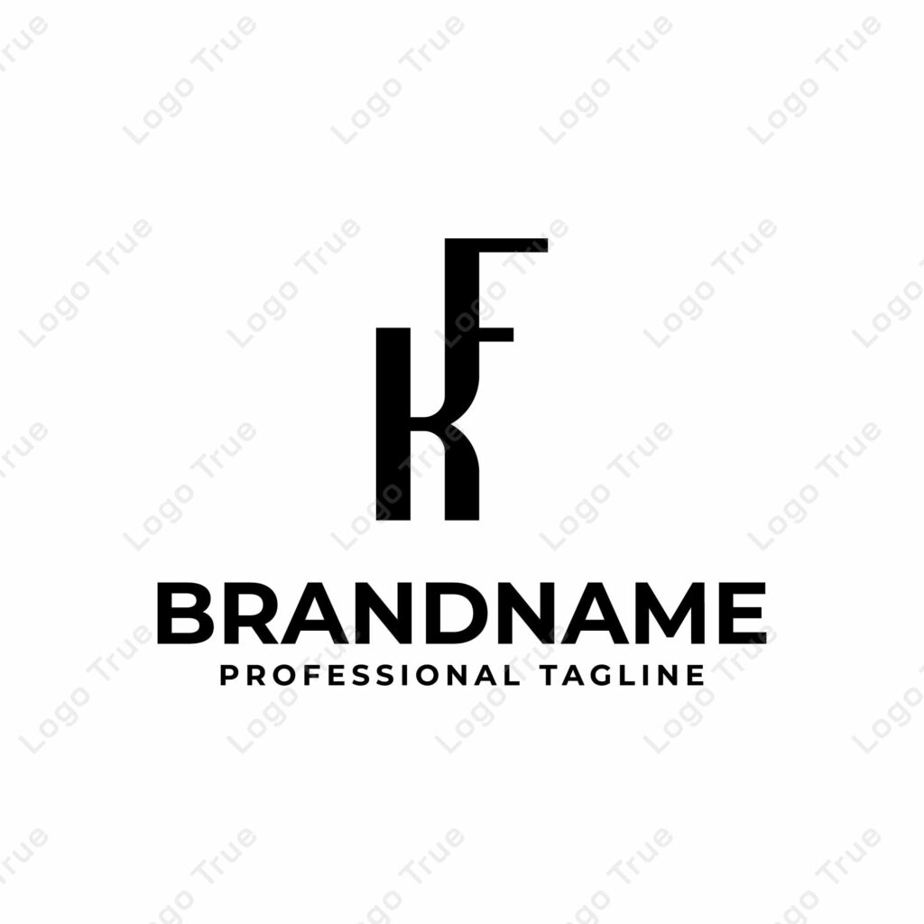 Letters KF Monogram Logo, suitable for any business with FK or KF initials Prayoga Cahya