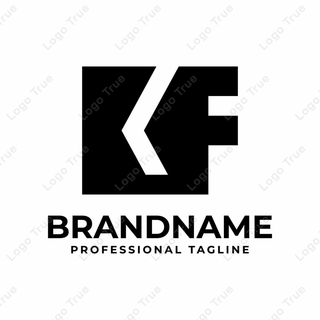 Letters KF Monogram Logo, suitable for any business with KF or FK initials Prayoga Cahya