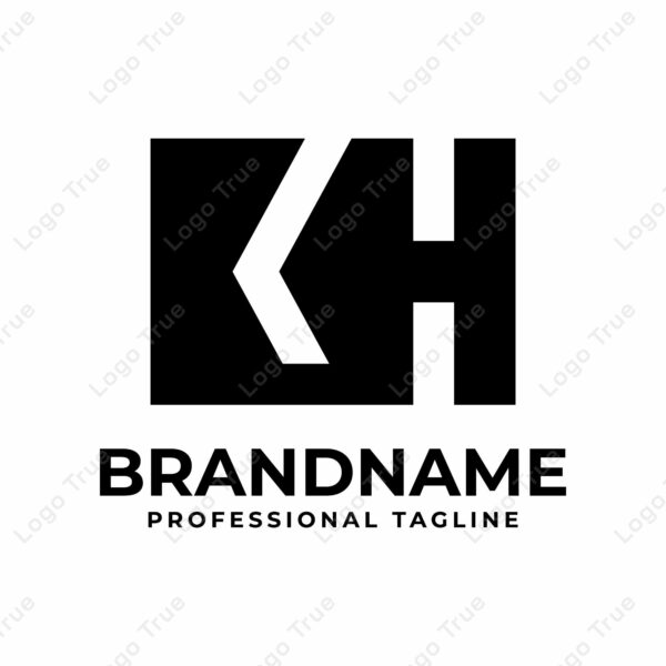 Letters KH Monogram Logo, suitable for any business with KH or HK initials Prayoga Cahya