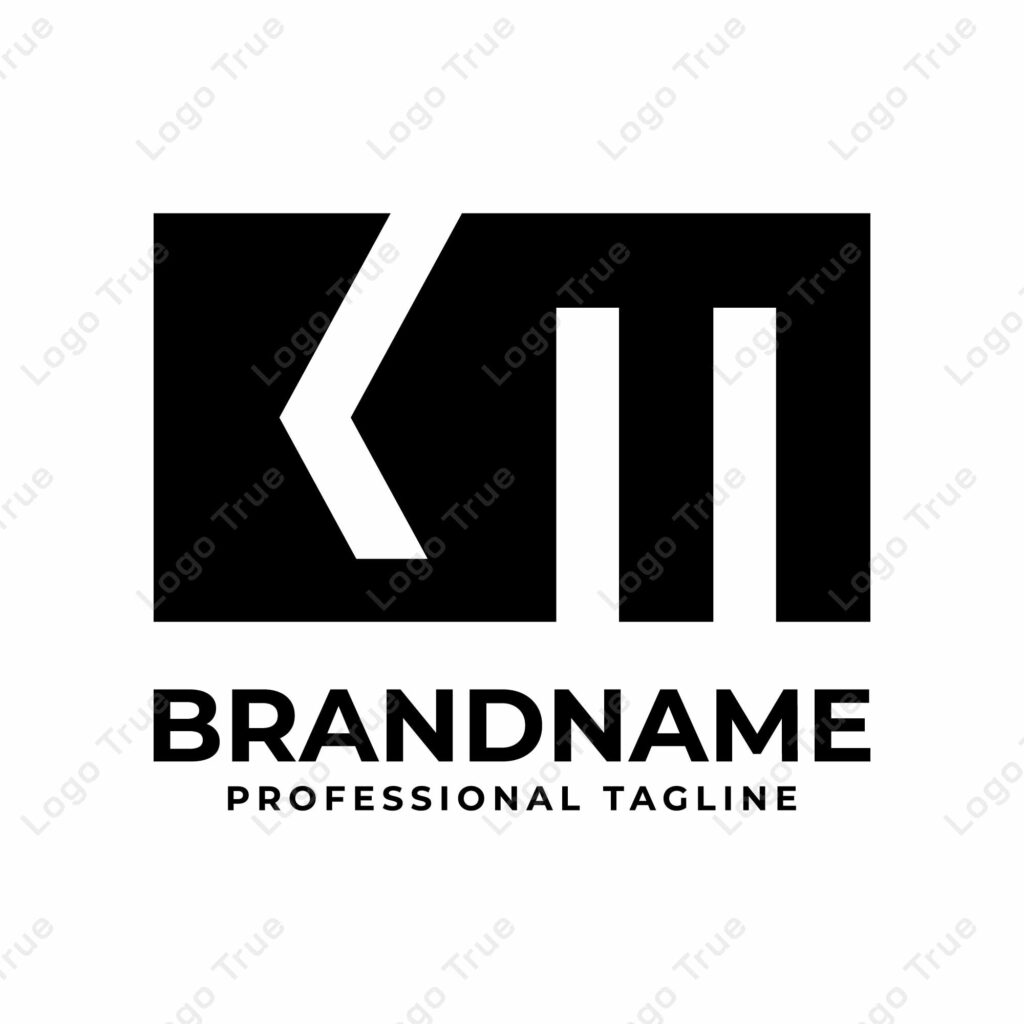 Letters KM Monogram Logo, suitable for any business with KM or MK initials Prayoga Cahya
