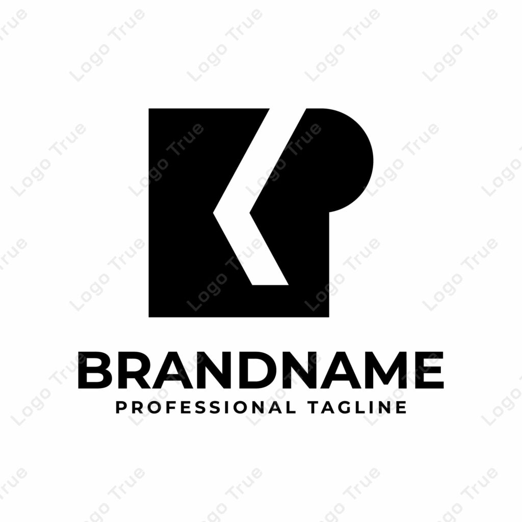 Letters KP Monogram Logo, suitable for any business with KP or PK initials Prayoga Cahya