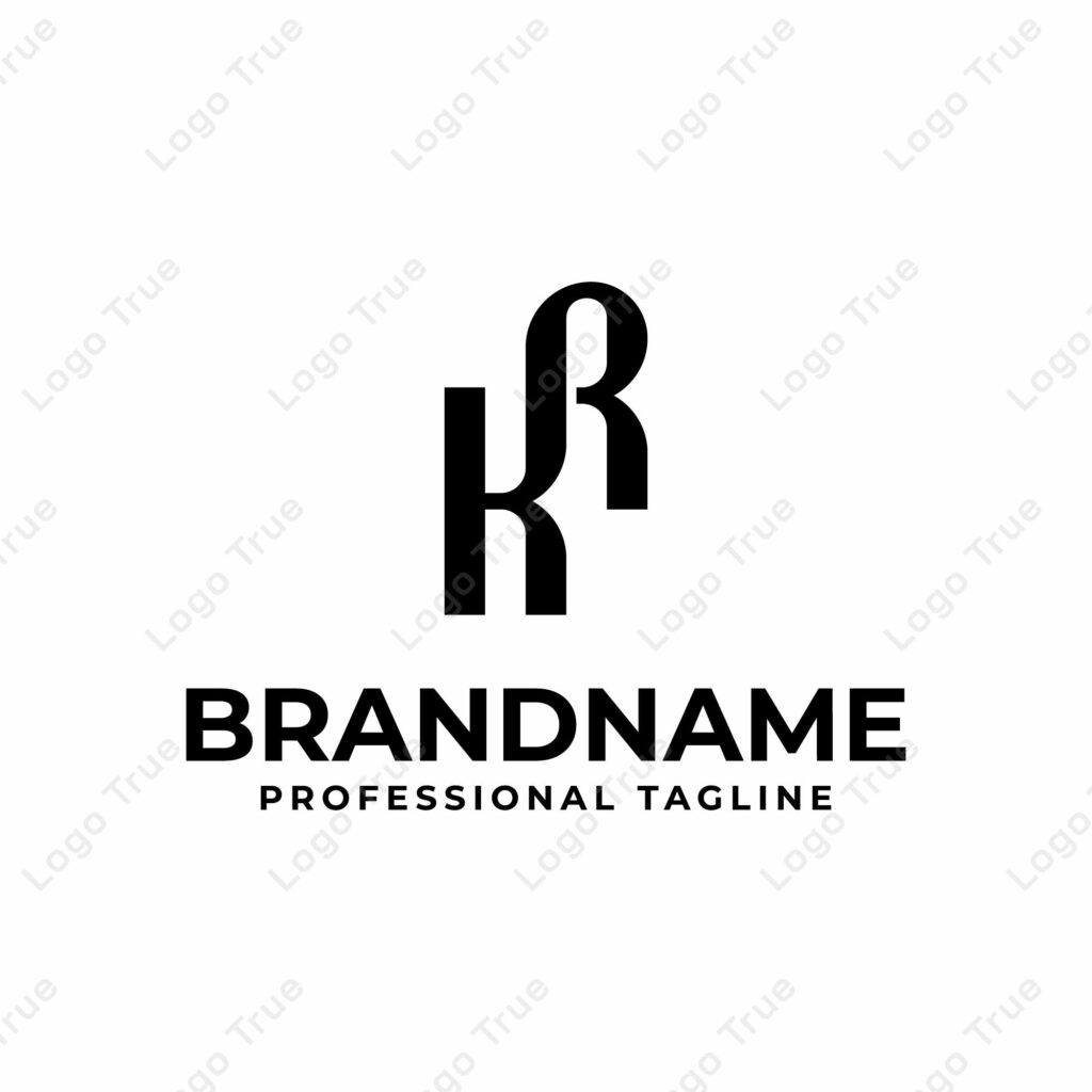 Letters KR Monogram Logo, suitable for any business with RK or KR initials Prayoga Cahya