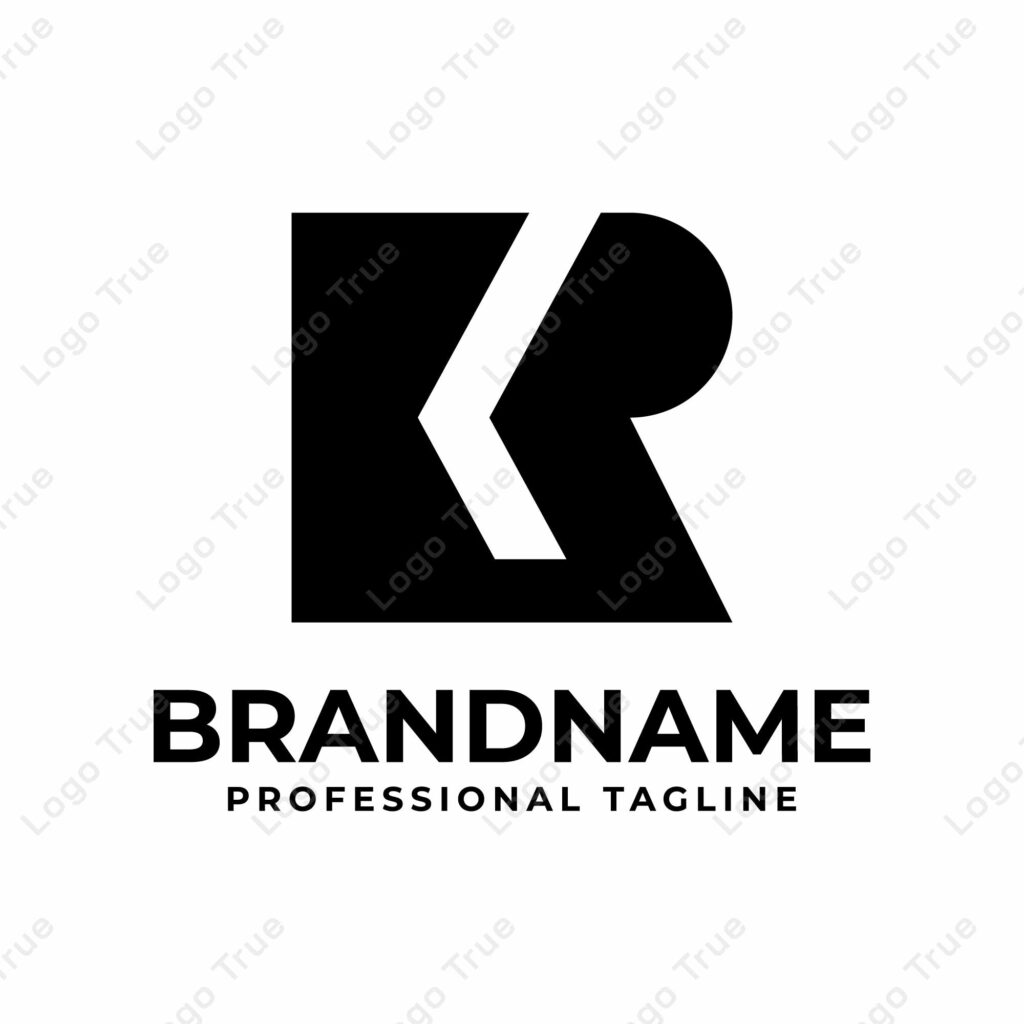 Letters KR Monogram Logo, suitable for any business with KR or RK initials Prayoga Cahya