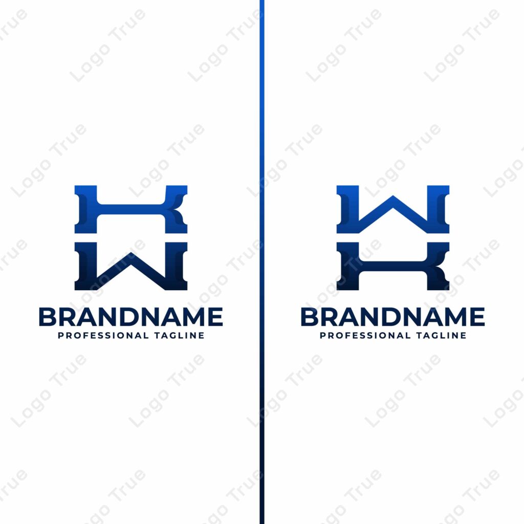 Letters KW and WK Monogram Logo, suitable for any business with KW or WK initials Prayoga Cahya