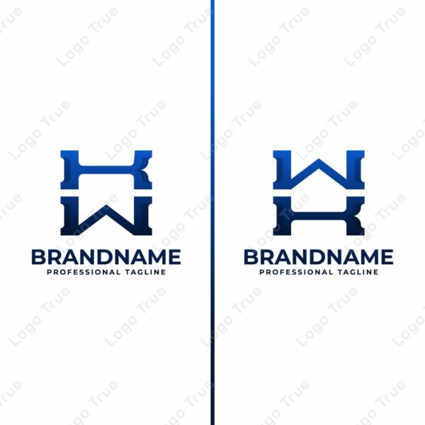 Letters KW and WK Monogram Logo, suitable for any business with KW or WK initials Prayoga Cahya