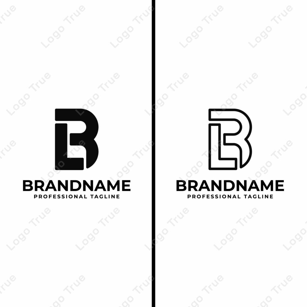 Letters LB or BL Monogram Logo Set, for business with BL or LB initials Prayoga Cahya
