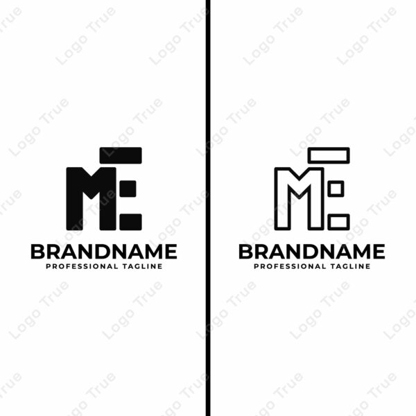 Letters ME or EM Monogram Logo Set, for business with EM or ME initials Prayoga Cahya