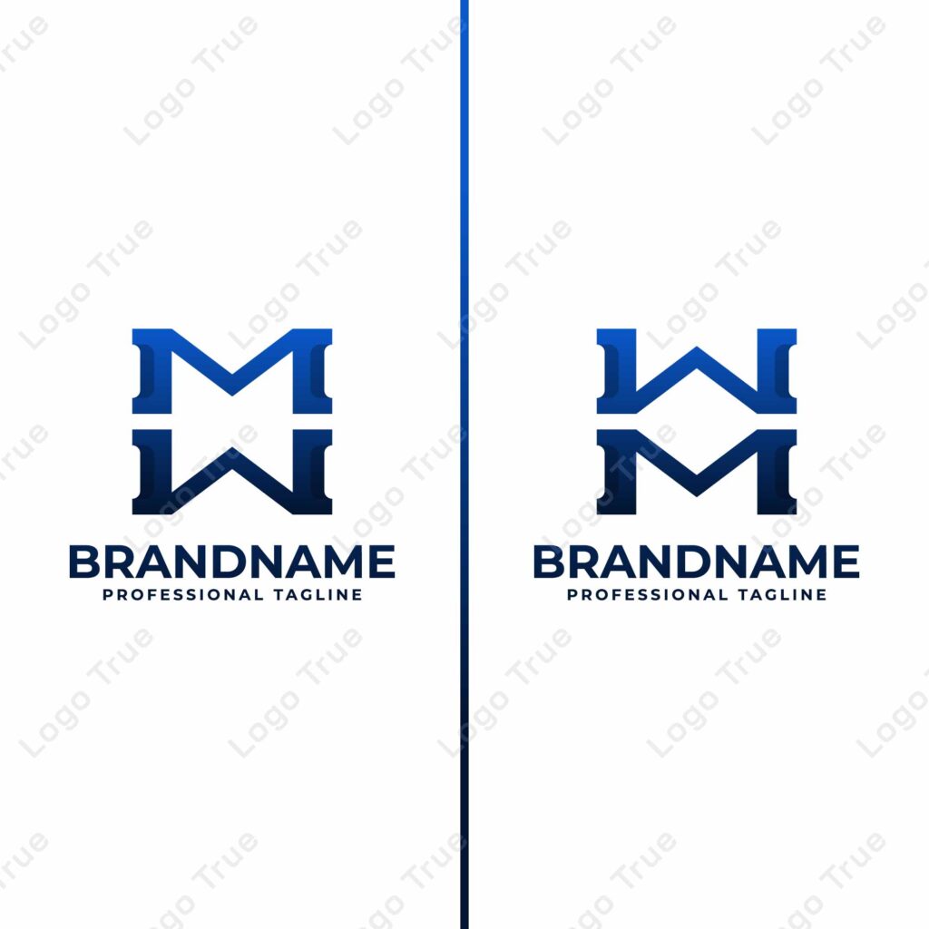 Letters MW and WM Monogram Logo, suitable for any business with MW or WM initials Prayoga Cahya
