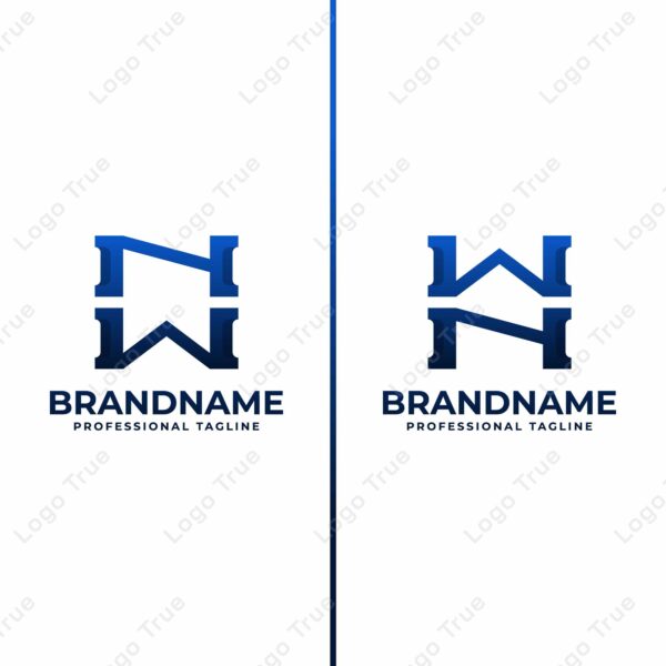 Letters NW and WN Monogram Logo, suitable for any business with NW or WN initials Prayoga Cahya