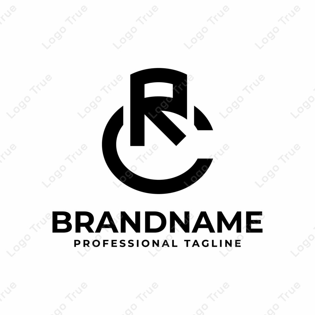 Letters RC Monogram Logo, suitable for any business with RC or CR initials Prayoga Cahya