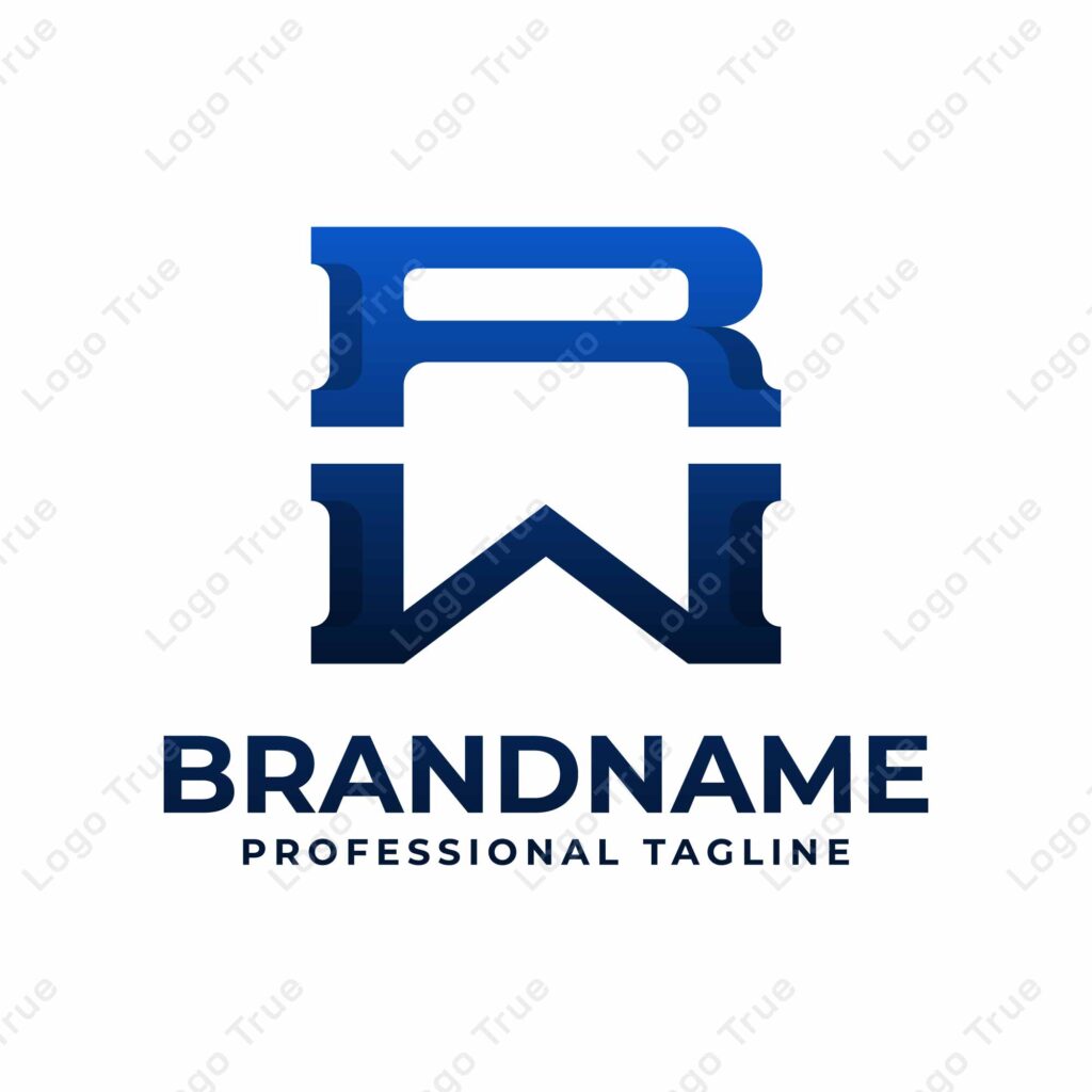 Letters RW Monogram Logo, suitable for any business with RW or WR initials Prayoga Cahya