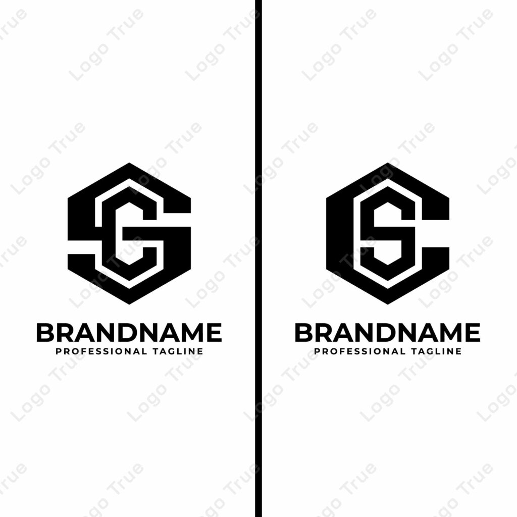 Letters SC and CS Hexagon Monogram Logo, suitable for business with SC or CS initials Prayoga Cahya