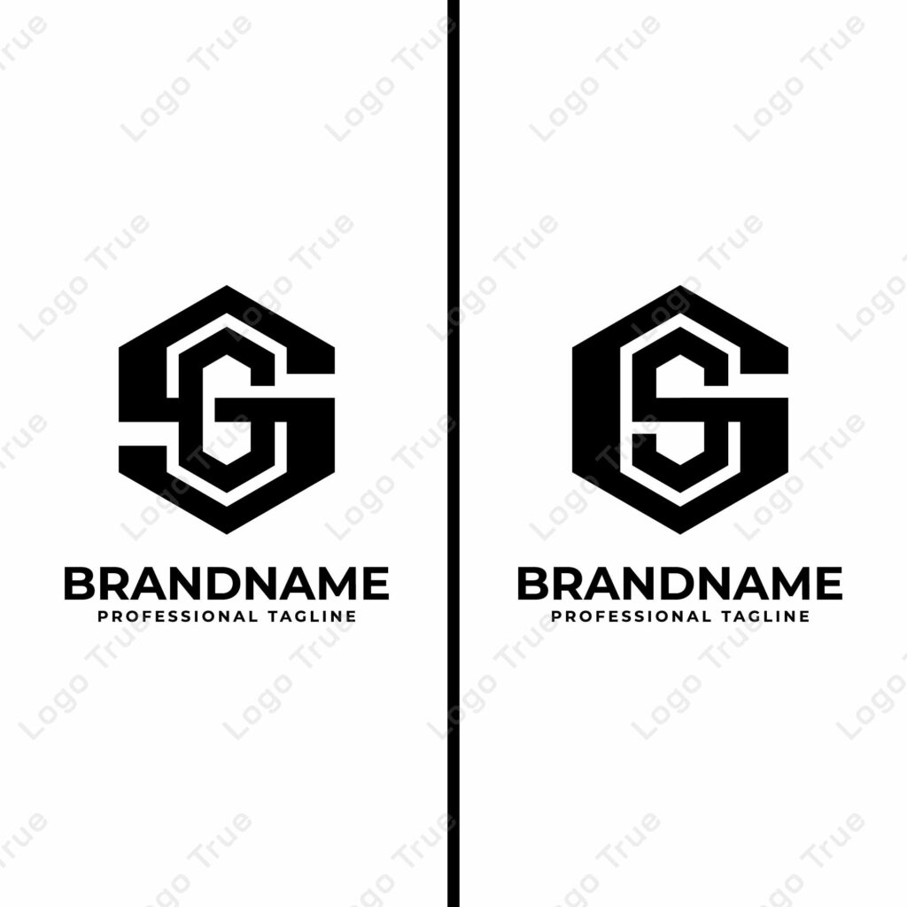 Letters SG and GS Hexagon Monogram Logo, suitable for business with SG or GS initials Prayoga Cahya