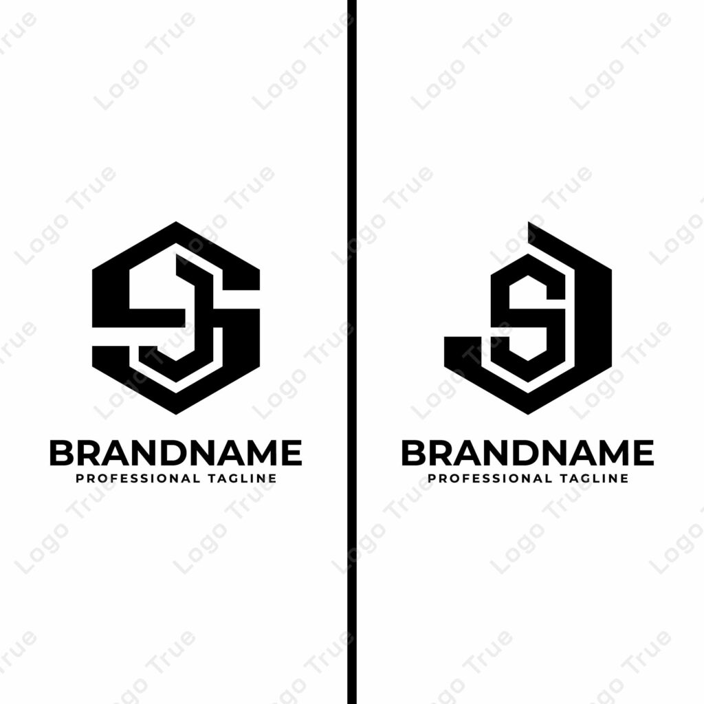 Letters SJ and JS Hexagon Monogram Logo, suitable for business with SJ or JS initials Prayoga Cahya