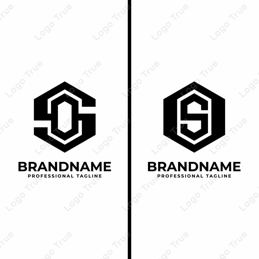 Letters SO and OS Hexagon Monogram Logo, suitable for business with SO or OS initials Prayoga Cahya