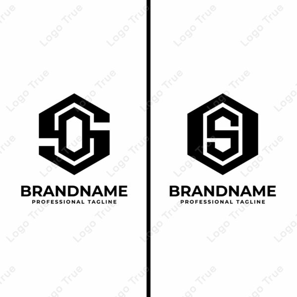 Letters SO and OS Hexagon Monogram Logo, suitable for business with SO or OS initials Prayoga Cahya