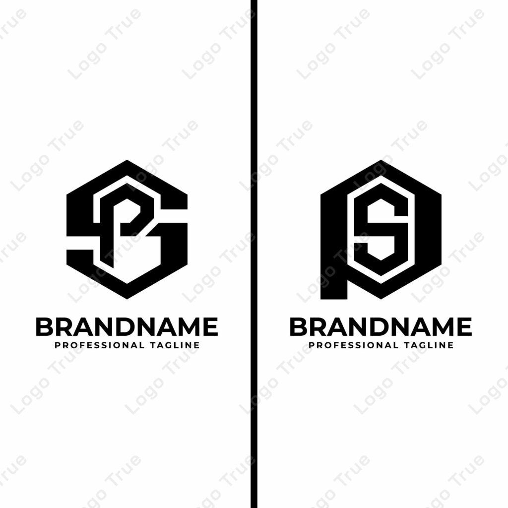 Letters SP and PS Hexagon Monogram Logo, suitable for business with SP or PS initials Prayoga Cahya