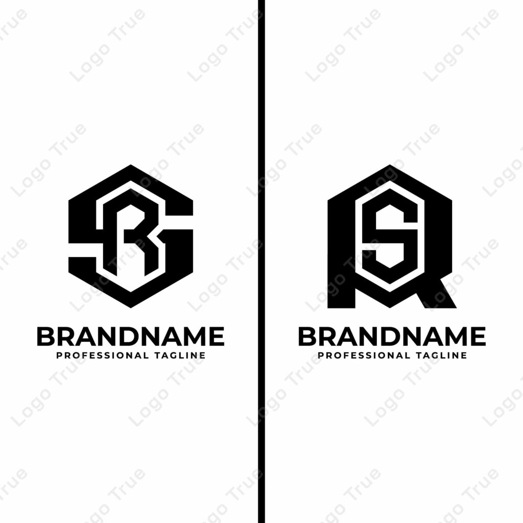 Letters SR and RS Hexagon Monogram Logo, suitable for business with SR or RS initials Prayoga Cahya