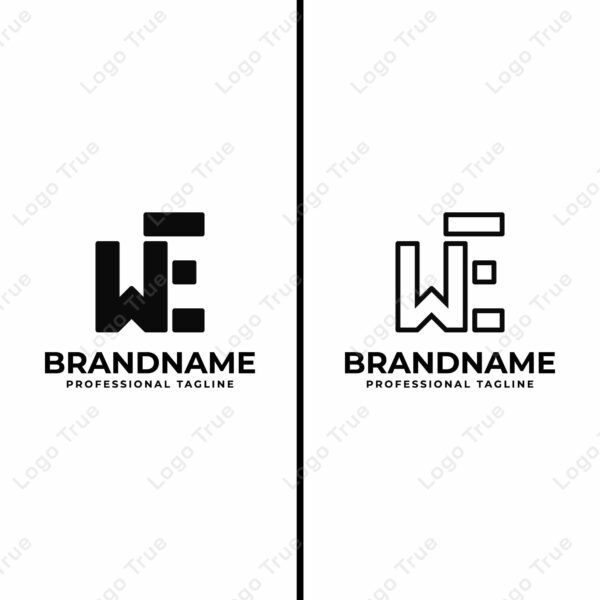 Letters WE or EW Monogram Logo Set, for business with EW or WE initials Prayoga Cahya